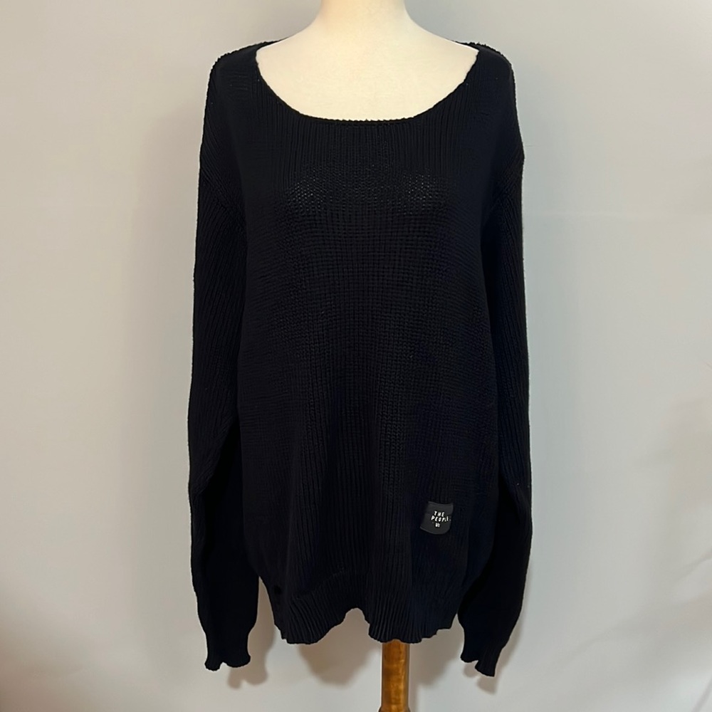 The People Vs. black sweater sz M